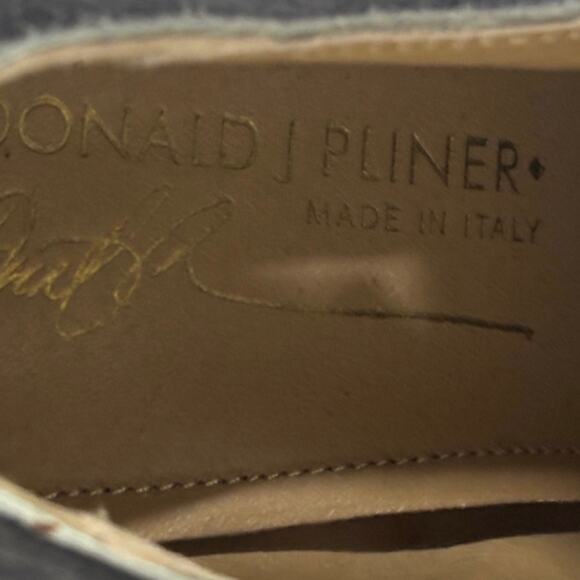 Donald J Pliner Italy Gray Suede Cap Toe Oxfords Orange Sole Men’s 9.5 main image 13